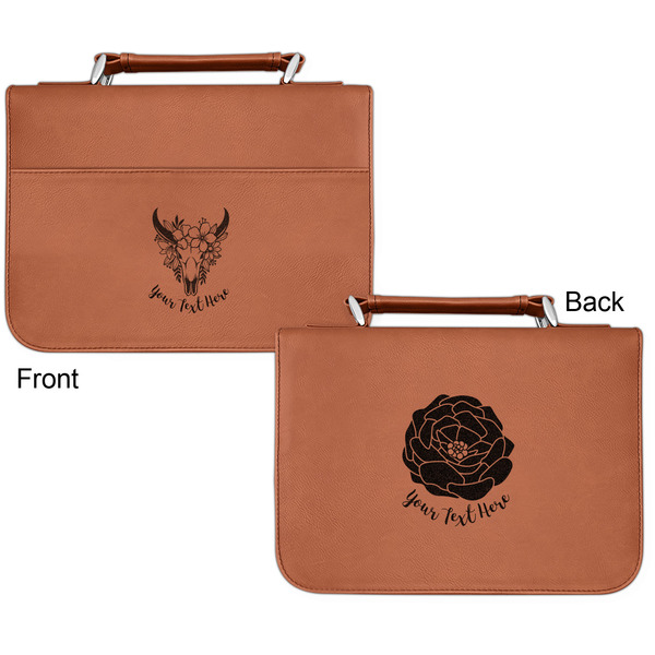 Boho Cognac Leatherette Bible Covers - Small Double Sided Apvl