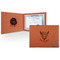 Boho Cognac Leatherette Diploma / Certificate Holders - Front and Inside - Main