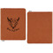 Boho Cognac Leatherette Zipper Portfolios with Notepad - Single Sided - Apvl