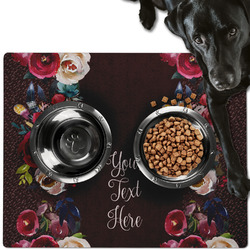 Boho Dog Food Mat - Large w/ Name or Text