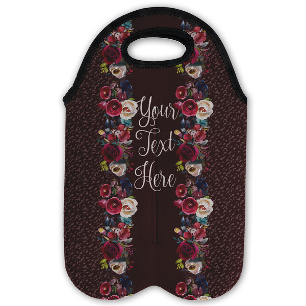 Boho Double Wine Tote - Flat (new)