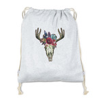 Boho Drawstring Backpack - Sweatshirt Fleece - Double Sided (Personalized)