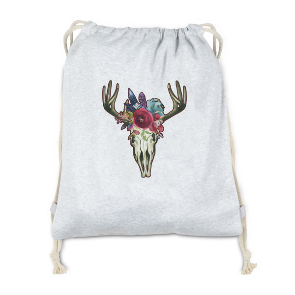 Custom Boho Drawstring Backpack - Sweatshirt Fleece - Double Sided (Personalized)