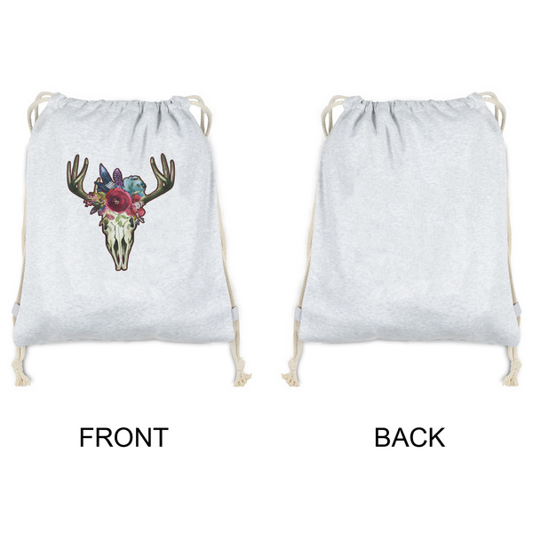 Boho Drawstring Backpacks - Sweatshirt Fleece - Single Sided - APPROVAL