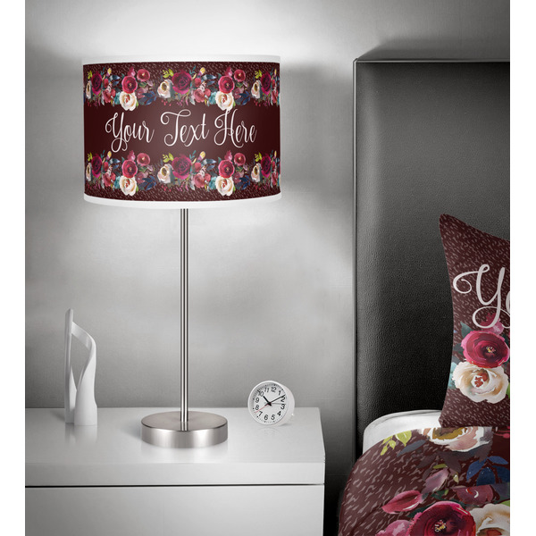 Boho 13 inch drum lamp shade - in room