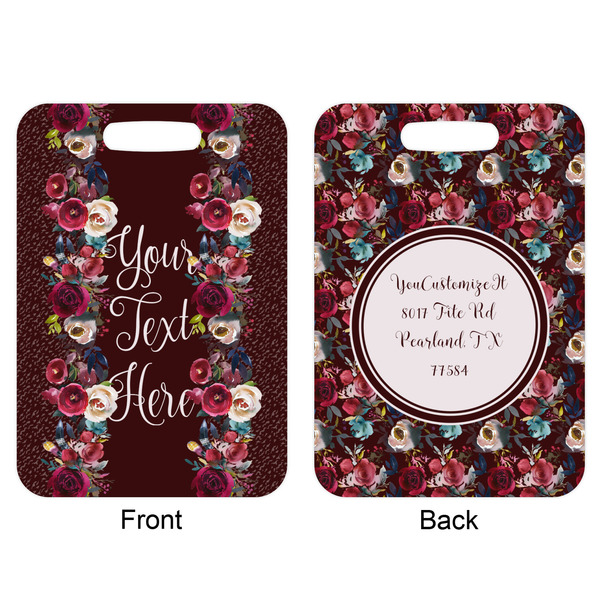 Boho Aluminum Luggage Tag (Front + Back)