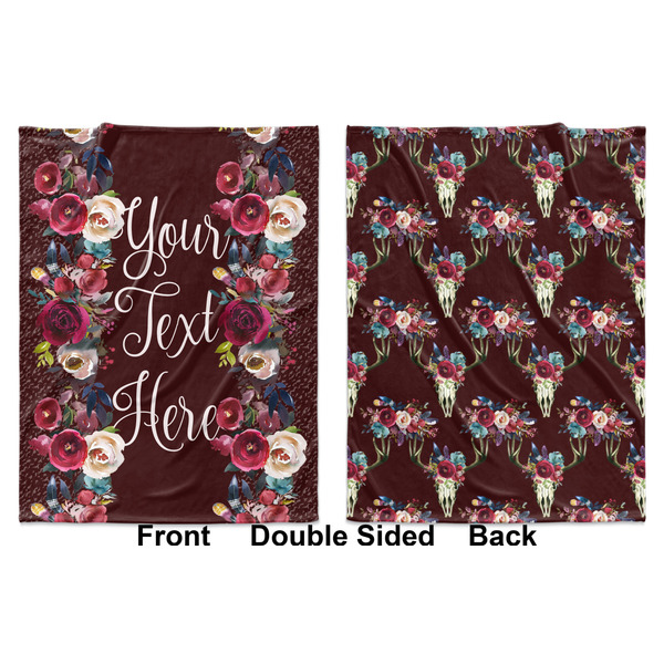 Boho Baby Blanket (Double Sided - Printed Front and Back)