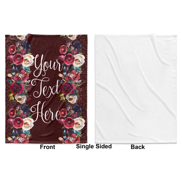 Boho Baby Blanket (Single Sided - Printed Front, White Back)