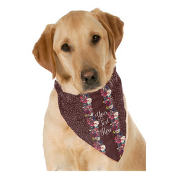 Boho Dog Bandana Scarf w/ Name or Text