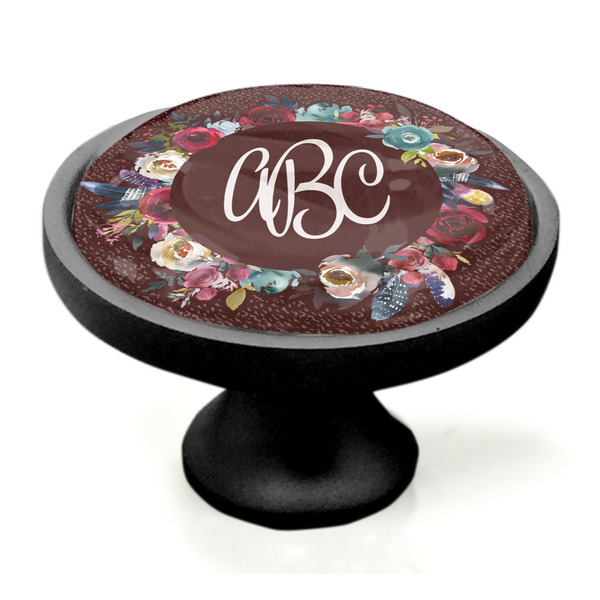Boho Black Custom Cabinet Knob (Side)