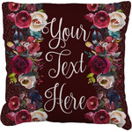 Boho Faux-Linen Throw Pillow 16" (Personalized)