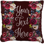 Boho Faux-Linen Throw Pillow 18" (Personalized)