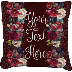 Boho Faux-Linen Throw Pillow 20" (Personalized)