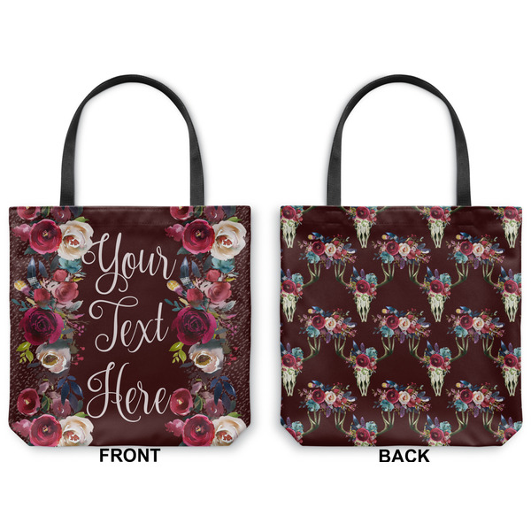 Boho Canvas Tote - Front and Back