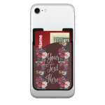 Boho 2-in-1 Cell Phone Credit Card Holder & Screen Cleaner (Personalized)