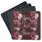 Boho Square Rubber Backed Coasters - Set of 4 (Personalized)