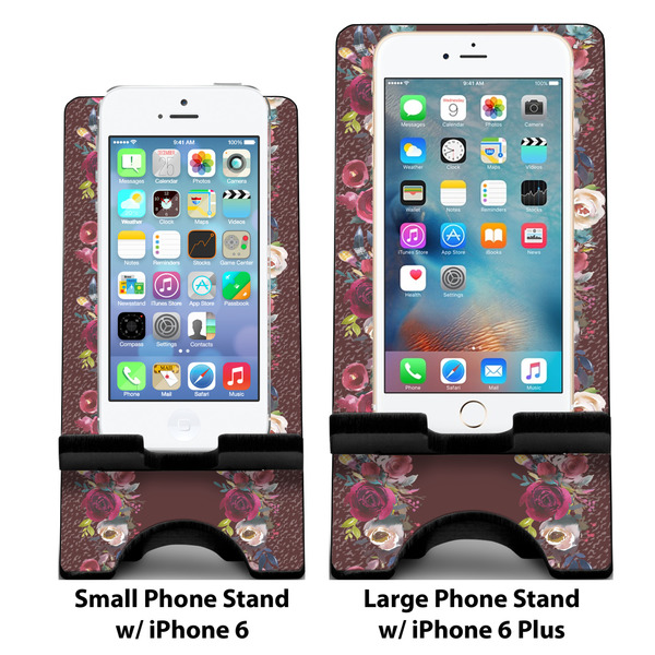 Boho Compare Phone Stand Sizes - with iPhones