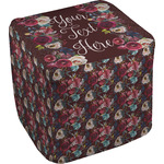 Boho Cube Pouf Ottoman - 18" (Personalized)