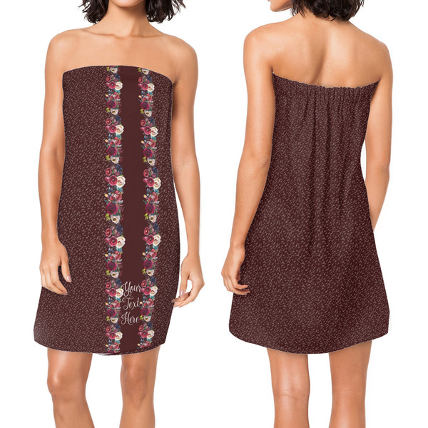 Boho Custom Bath Wrap - Front & Back View