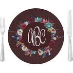 Boho 10" Glass Lunch / Dinner Plates - Single or Set (Personalized)