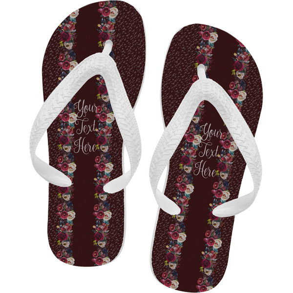 Custom Boho Flip Flops - Large (Personalized)