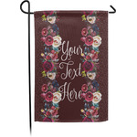Boho Small Garden Flag - Single Sided w/ Name or Text