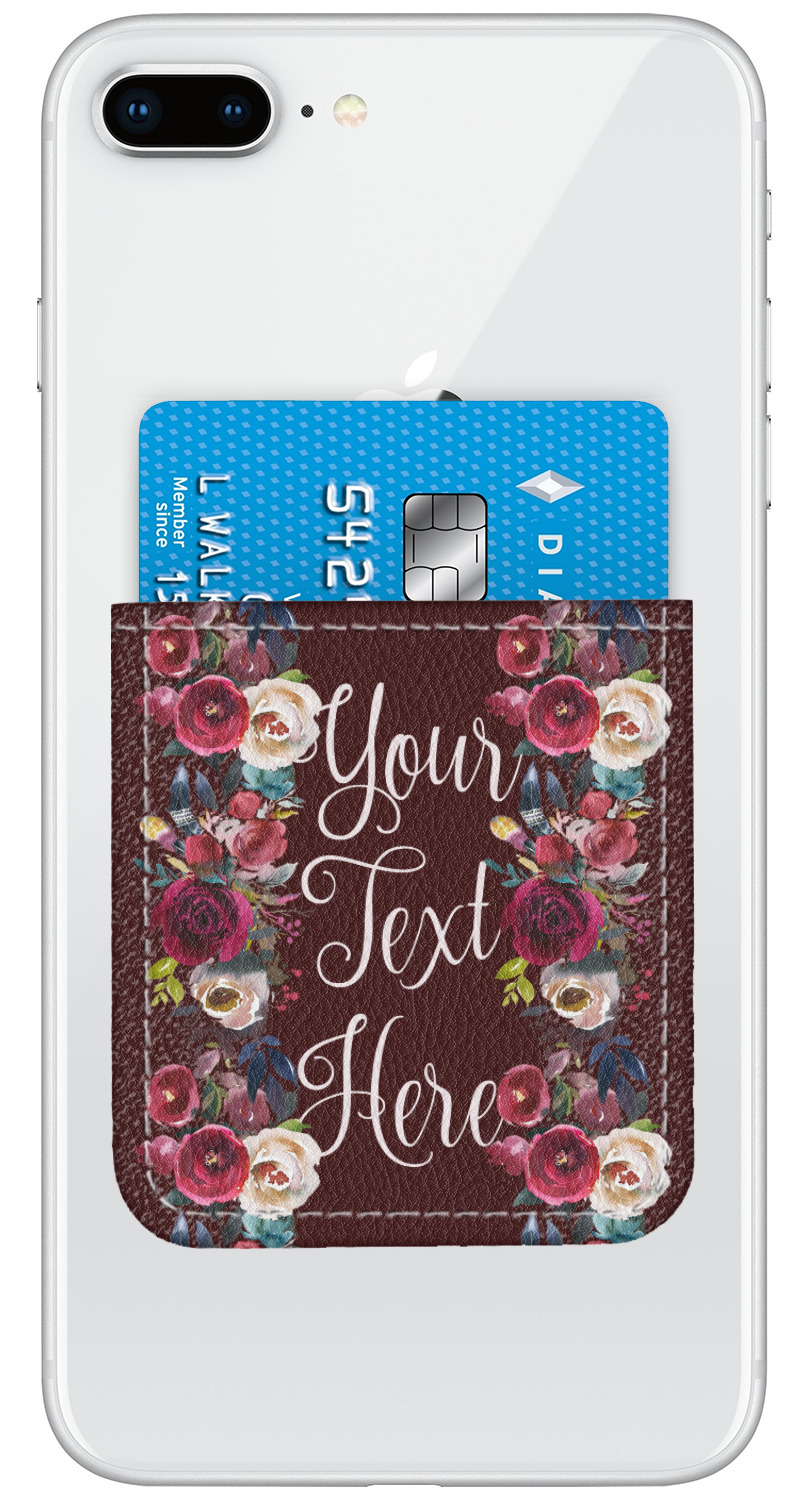 Boho Genuine Leather Adhesive Phone Wallet (Personalized) YouCustomizeIt