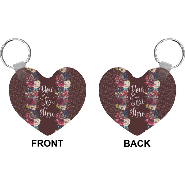 Boho Heart Keychain (Front + Back)