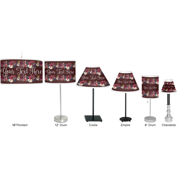 Boho Lamp Full View Size Comparison