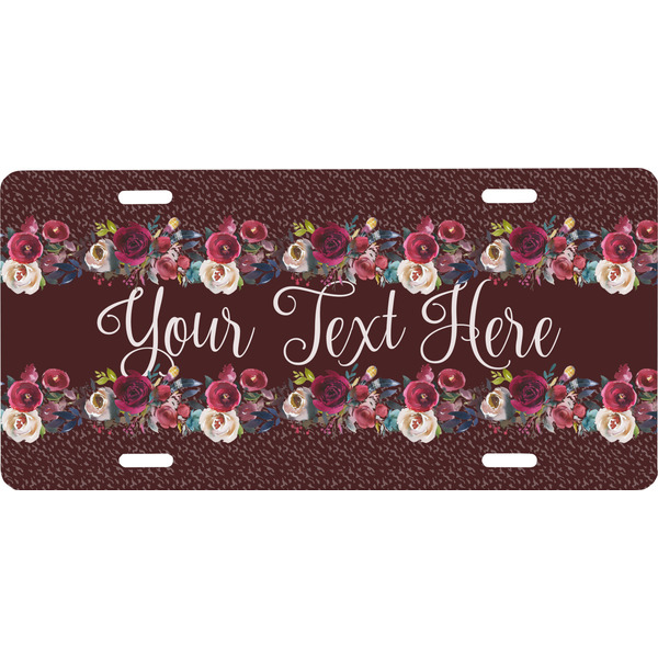 Custom Boho Front License Plate (Personalized)