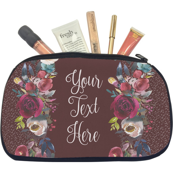 Custom Boho Makeup / Cosmetic Bag - Medium (Personalized)