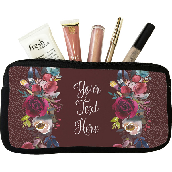 Custom Boho Makeup / Cosmetic Bag (Personalized)