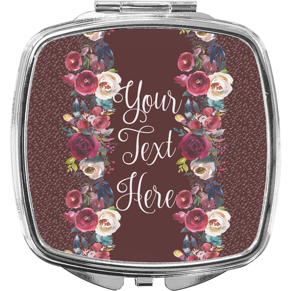Custom Boho Compact Makeup Mirror (Personalized)