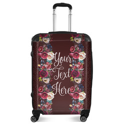Boho Suitcase - 24" Medium - Checked (Personalized)