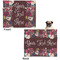 Boho Microfleece Dog Blanket - Large- Front & Back