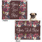 Boho Microfleece Dog Blanket - Regular - Front & Back