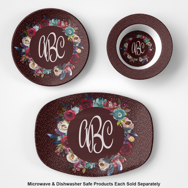 Boho Microwave & Dishwasher Safe CP Plastic Dishware - Group