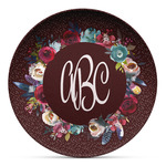 Boho Microwave Safe Plastic Plate - Composite Polymer (Personalized)