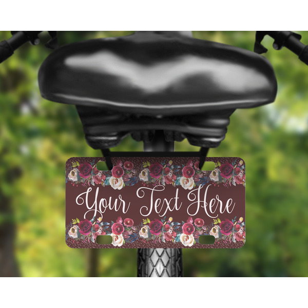 Boho Mini License Plate on Bicycle