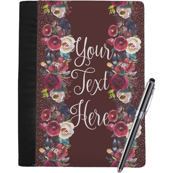 Custom Boho Notebook Padfolio - Large w/ Name or Text