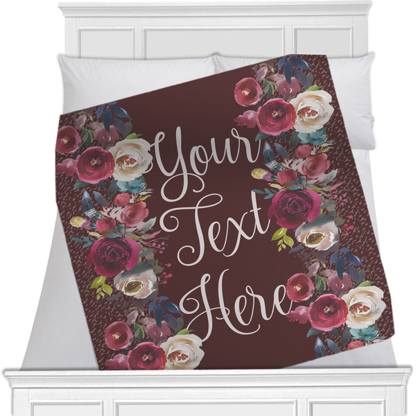 Custom Boho Minky Blanket - 40"x30" - Single Sided (Personalized)