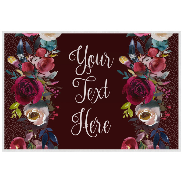 Custom Boho Laminated Placemat w/ Name or Text