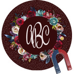 Boho Round Fridge Magnet (Personalized)