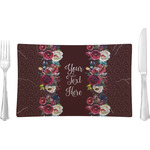 Boho Glass Rectangular Lunch / Dinner Plate (Personalized)