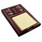 Boho Red Mahogany Sticky Note Holder (Personalized)