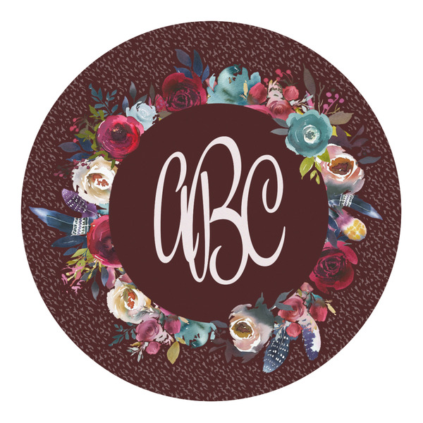 Custom Boho Round Decal - Small (Personalized)
