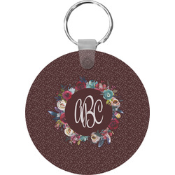Boho Round Plastic Keychain (Personalized)
