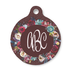 Boho Round Pet ID Tag - Small (Personalized)