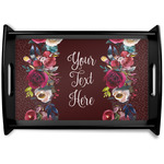 Boho Black Wooden Tray - Small (Personalized)