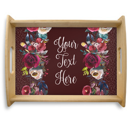 Boho Natural Wooden Tray - Large (Personalized)